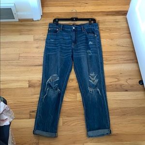 Ripped Boyfriend Jeans